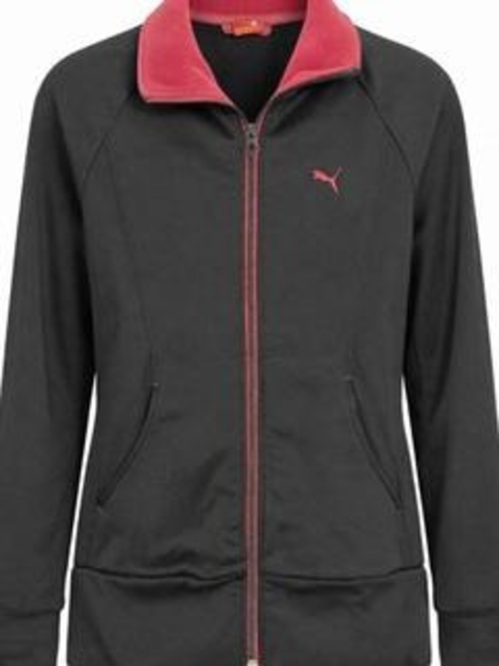 Puma Black Pink Black Track Jacket Women's S